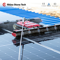 Robot de nettoyage de panneaux solaires au prix d'usine, machine de nettoyage de panneaux photovoltaïques, équipement de balayage de panneaux solaires pour panneaux à 20 degrés