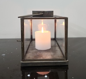 ที่วางเทียนบนโต๊ะแบบร่วมสมัย, ที่คลุมแก้วกันลมโคมไฟบริสุทธิ์แท่นวางเทียนทนทาน - Product Image 3