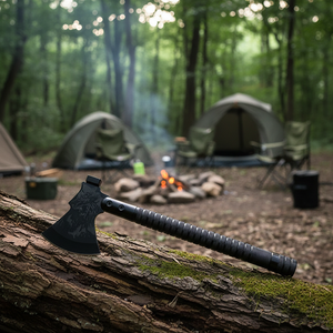Hacha Plegable de Supervivencia de Acero con Alto Contenido de Carbono de Grado Industrial para Campamento y Aventuras al Aire Libre - Product Image 2