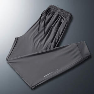OEM logo personnalisé broderie design imprimé pantalons décontractés pour hommes été mince soie de glace respirant sport décontracté neuf points pantalons de survêtement - Product Image 5