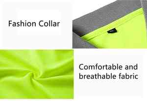 Hi Vis Camisas de manga corta de seguridad reflectantes de alta visibilidad 2025 Ropa DE TRABAJO Polo de seguridad de manga corta de alta visibilidad - Product Image 6