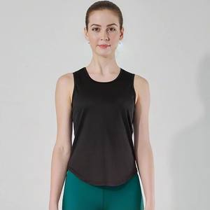 Débardeur court en coton tricoté pour femme, personnalisé OEM, imprimé, décontracté, sans manches, design estival, haut à col - Product Image 3