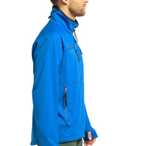 Gran oferta, chaqueta Softshell negra Premium para hombre, impermeable, transpirable con cuello levantado, cierre completo de cremallera, procesamiento recubierto - Product Image 2