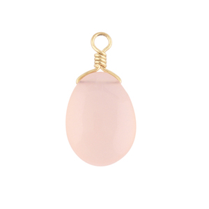 Amuletos de cuarzo rosa para pendientes, conectores de plata de primera ley y oro, accesorio para pendientes - Product Image 1