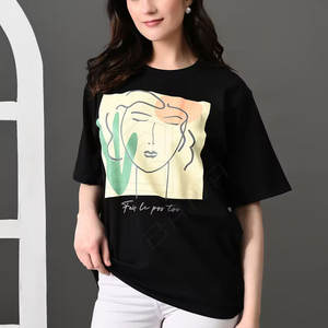 Camiseta de alta calidad para mujer, venta al por mayor, Camiseta de algodón de alta calidad para mujer, camiseta para mujer - Product Image 1