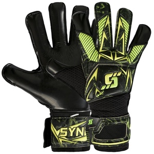 Guantes de Portero de Entrenamiento de Cuero Transpirable con Excelente Agarre y Absorción de Impactos para un Rendimiento de Guardameta Superior - Product Image 1