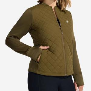 Chaqueta Híbrida de Invierno para Mujer, Estilo Urbano, con Cierre, Ajustada, Ligera, Acolchada, con Cuello Alto y Resistente al Viento - Product Image 2