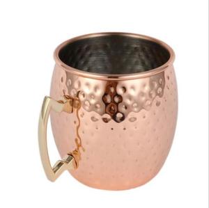 Handcrafted Hammered <b>Copper</b> Mugs Wholesale, Food Safe Lining Moscow Mule <b>Copper</b> <b>Cups</b>, Premium Cocktail Drinkware for Restaurant - Product Image 6