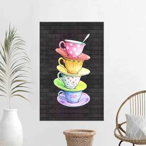 Tableau sur toile imprimé élégant : Design abstrait vibrant pour une décoration moderne, TOILE ENVELOPPEE - Product Image 1