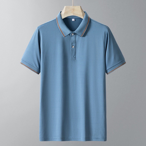 Polo de golf liso de poliéster, camisetas bordadas OEM en blanco, polo con logotipo personalizado - Product Image 1