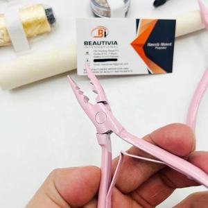 Pinzas Profesionales para Extensiones de Cabello, Color Rosa, Acero Sostenible, Uso en Salón, las Mejores Herramientas para el Cabello - Product Image 2