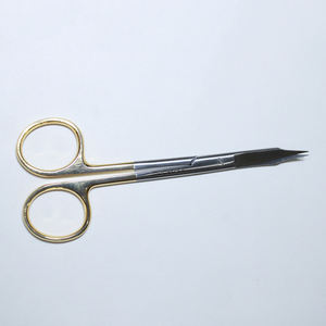 Ciseaux Goldman Fox manuels de 5 pouces à lames courbées dentelées, de précision chirurgicale, conçus pour la coupe de tissus fins en chirurgie. - Product Image 2