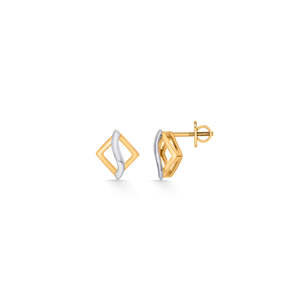 Boucles d'oreilles créoles Opus Twist en or avec accents de perles et de diamants - Product Image 5