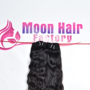 Meilleure qualité de cheveux humains vierges indiens Remy, cuticules alignées, mèches ondulées, parfaites pour une utilisation quotidienne et de perfectionnement, en provenance d'Inde, à vendre - Product Image 2