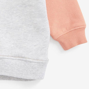 Sweat-shirt à blocs de couleur pour filles, manches longues, col rond, matière confortable et douce, idéal pour l'hiver, vêtements décontractés, service OEM - Product Image 4