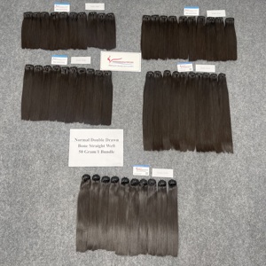 Extensiones de Cabello Humano Vietnamita Crudo de Alta Calidad Liso Extremo como un Espejo Gran Stock Listo para Enviar Proveedor No.1 de Cabello Virgen - Product Image 6