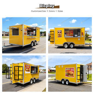 JINLIJING Rimorchio per Cibo, Camion Bar Mobile, Ristorante Mobile Completamente Attrezzato, Carretto per Pizza e Hamburger, Rimorchio Alimentare con Standard USA - Product Image 2
