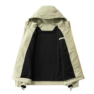 Chaqueta Softshell impermeable con capucha para hombre, chaquetas impermeables de invierno al por mayor, fabricante de chaquetas de nieve con cremallera OEM - Product Image 5