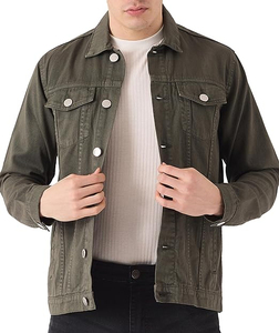 Nouveau Veste en jean de haute qualité pour hommes Vêtements d'extérieur décontractés pour l'automne Veste en jean boutonnée Manteau surdimensionné Veste en jean pour homme - Product Image 1