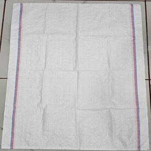 Bolsa de Polipropileno Tejido de 55*105 CM, Color Blanco, con Franja Lateral, para Envasado de Alimentos, Azúcar, Trigo, para Exportación - Product Image 1