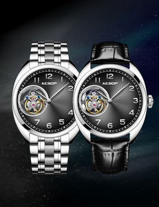 Montre mécanique tourbillon classique 7056 pour homme, montre de luxe certifiée par le fabricant - Product Image 1