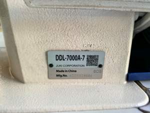 Machine à coudre <span class=keywords><strong>JUKI</strong></span> <span class=keywords><strong>DDL</strong></span>-<span class=keywords><strong>7000A</strong></span>-7 d'occasion avec moteur, point noué, coupe-fil automatique, pour vêtements - Product Image 5