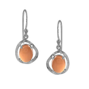 Haute qualité femmes à la mode Texture 925 en argent Sterling améthyste pierres précieuses goutte boucle d'oreille mignon fête de mariage cadeau Style religieux - Product Image 6