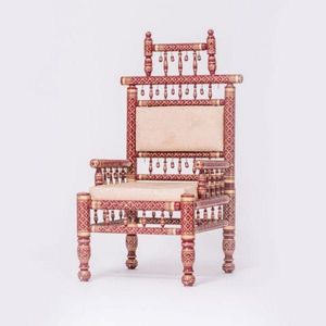 Mandap de mariage traditionnel Sankheda, mobilier, dernières chaises de mandap de mariage en bois sculpté, ensemble de chaises de mandap de mariage royal hindou - Product Image 5