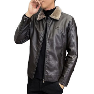Chaquetas Bomber de Cuero con Capucha Personalizadas para Hombre, Venta al por Mayor, Diseño de Textura Suave, Mangas Largas, Bordado Frontal en Lona, Estilo Urbano - Product Image 3