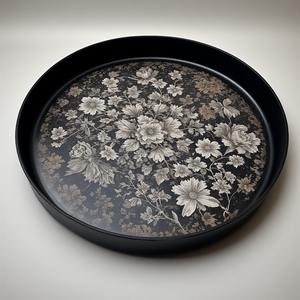 ผ้าคลุมหน้าภูเขาถาดเรซิ่นลายหินอ่อนโทนสีเทาสะท้อนความงามของภูเขาอันเงียบสงบและหินธรรมชาติที่ซับซ้อน - Product Image 1