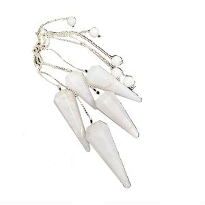 ลูกตุ้มหยกสีขาวสำหรับรักษาลูกตุ้มหินอัญมณีทรงกรวย - Product Image 6