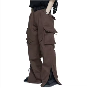 Al Aire Libre 2025 moda Streetwear ropa Casual cintura alta lavado ácido pantalones de chándal Baggy Jeans Hombre pantalones de chándal pantalones de pierna ancha Hombres - Product Image 4