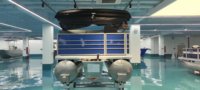 Nouveau catamaran électrique en aluminium de 16 pieds Yacht bateau ponton à moteur pour la pêche et les loisirs quai flottant et bateaux à rames vente