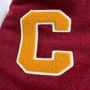 High Quality Varsity Jacket for Men Custom Logo Wool Chenille Embroidery <b>Winter</b> Season Leather Sleeves - Product Image 6