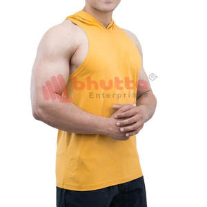 Top venta Fitness Wear nueva moda sudaderas con capucha sin mangas para hombres Fitness al aire libre sin mangas gimnasio sudaderas con capucha para hombres - Product Image 3