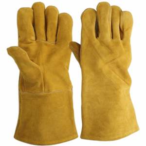 Guantes DE SEGURIDAD personalizables de piel de vaca resistente, resistentes al fuego, duraderos, para soldar, lucha contra incendios, barbacoa, mano - Product Image 1