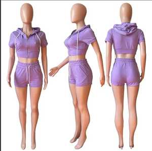 Nuevo Conjunto de Dos Piezas de Yoga para Mujer, Top Corto con Cierre y Cordón, Transpirable, Ecológico, 100% Poliéster, Colores Personalizados - Product Image 6