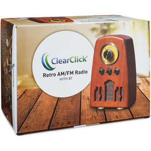 Classic Vintage Retro Style AM/FM Radio with <b>Bluetooth</b> (Model VR45) - Product Image 6