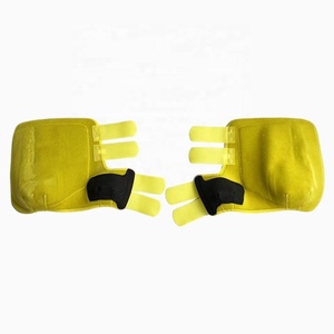 Bandages de protection jaunes en néoprène de luxe pour jambes de cheval, couleur unie, pour l'équitation et les soins du cheval - Product Image 4
