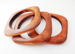 Bracelets en bois naturel imperméables offrant un confort léger, une durabilité longue durée, une finition polie, des couleurs personnalisées, bijoux pour femmes - Product Image 2