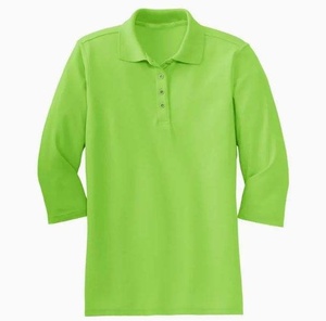 Manga corta informal de mujer de alta calidad para camisa transpirable Spandex/algodón logotipo personalizado 2017 - Product Image 4