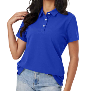 เสื้อโปโลแขนสั้นสำหรับผู้หญิงสินค้ายอดนิยมโลโก้ตามสั่ง - Product Image 1