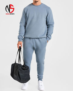 Conjunto Deportivo de Algodón Grueso Personalizado para Hombre, Sudadera con Capucha de Felpa, Pantalones Deportivos, Traje para Correr, Corte Ajustado, Ropa Deportiva de Alta Calidad en 2026 - Product Image 3