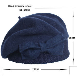 Señoras 100% Boinas <span class=keywords><strong>de</strong></span> punto <span class=keywords><strong>de</strong></span> <span class=keywords><strong>lana</strong></span> Diseñador clásico Pintor Invierno Personalizado Cálido Venta al por mayor Beanie Sombreros - Product Image 5