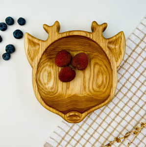 Bol de cerf en bois design personnalisé pour décoration de table de mariage pour enfants bols de service aux fruits secs pour dessert table à manger cuisine maison - Product Image 1