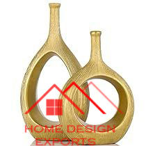 Vase à fleurs en aluminium coulé couleur personnalisée plaqué or Vase à fleurs sanctifiées Vaisselle de qualité supérieure - Product Image 5