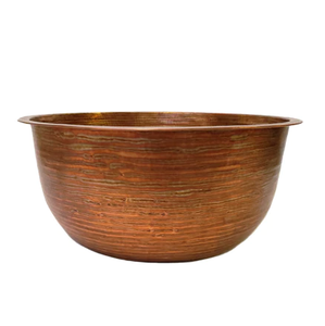 ชามนวดเท้าทำจากทองแดงทรงกลมขนาดใหญ่ที่วางสำหรับร้านเสริมสวย - Product Image 1