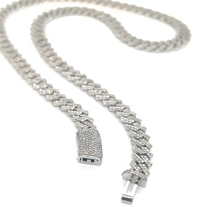 สร้อยคอเพชร14K ไร้กาลเวลาสำหรับปลูกในห้องปฏิบัติการทองคำมีสีสว่างสดใสเครื่องประดับหรูหรา VVS2ชัดเจนสำหรับงานแต่งงานของผู้หญิง - Product Image 3