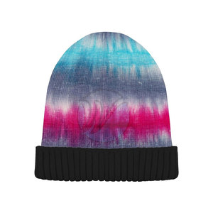 2024 nuevo diseño personalizado gorros para hombre 100% lana algodón de alta calidad impermeable estampado patrón sombrero de invierno para viajes al por mayor - Product Image 1