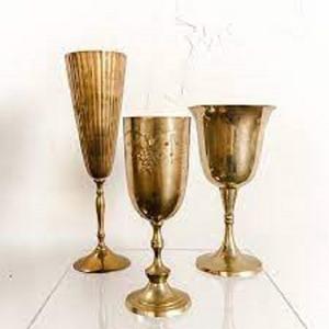 Bar Hotel Restaurant Use Metal Wine <b>Glass</b> Goblet <b>Set</b> - Product Image 1